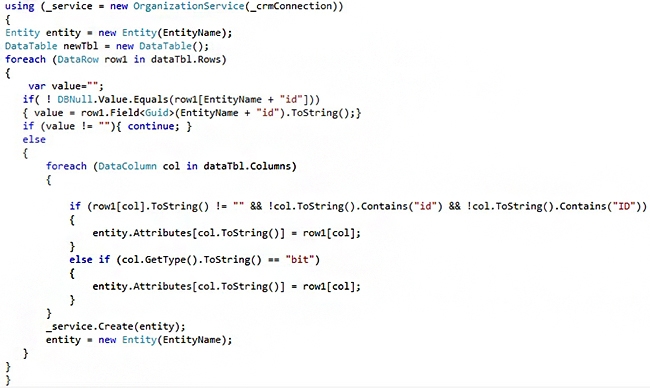 Data Import from SQL to MS Dynamics CRM