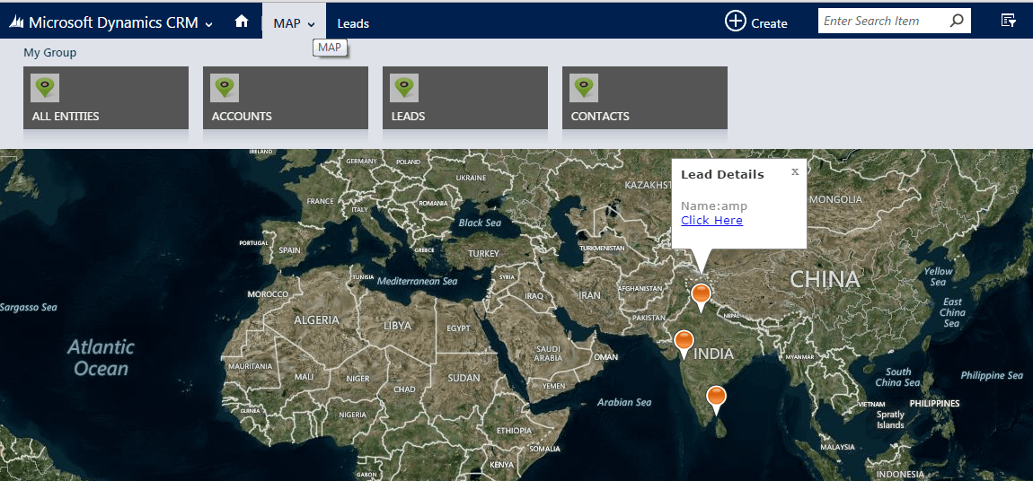 Bing Map for Microsoft Dynamics CRM using an HTML Web Resource