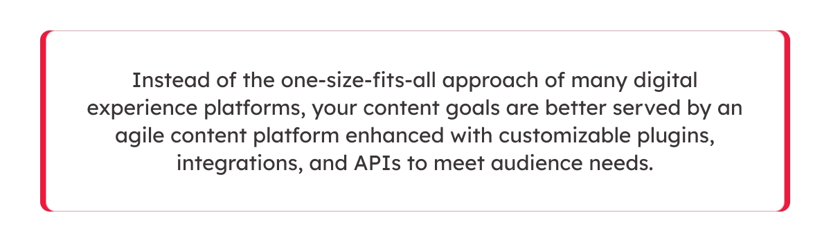 Agile Content Platform