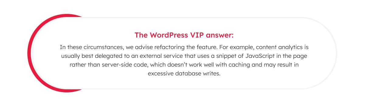 Excessive database writes