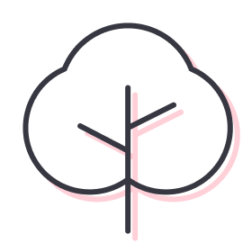 Environmentally Responsible icon is an illustration of a tree
