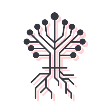 Not another cog in the machine icon illustration of a circuitboard tree